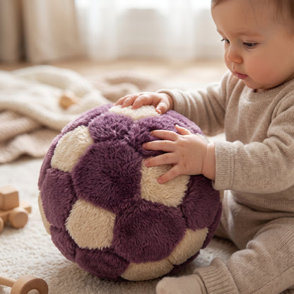 Cozy Fur Decor Ball (Mauve -  Big Cafe) – three-size comparison