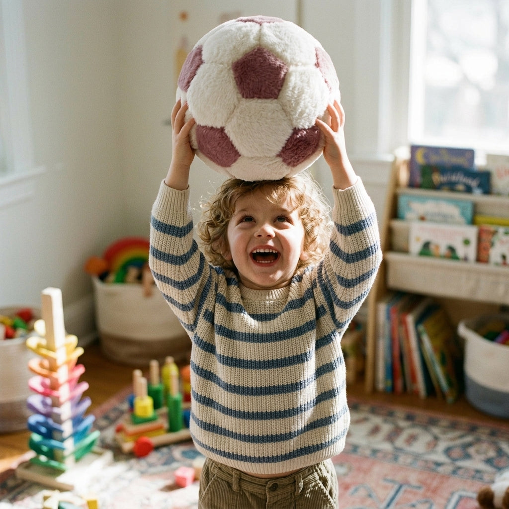 Cozy Sensory Ball (White - Cashmere)