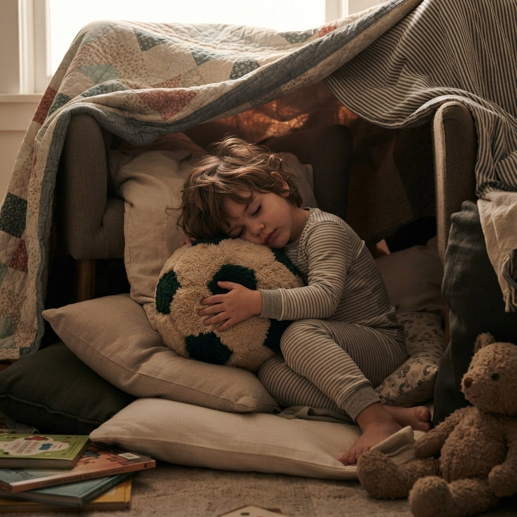 كرة CozyFur الحسية (كافية - زيتوني داكن)