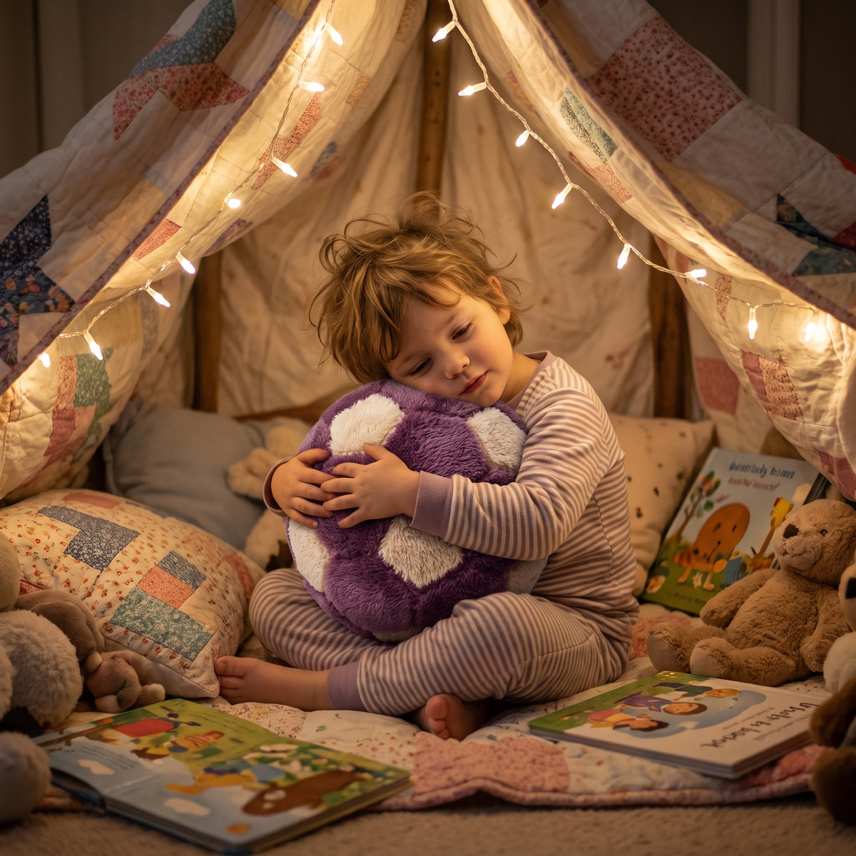 كرة ديكور من CozyFur (موف - كافيه)