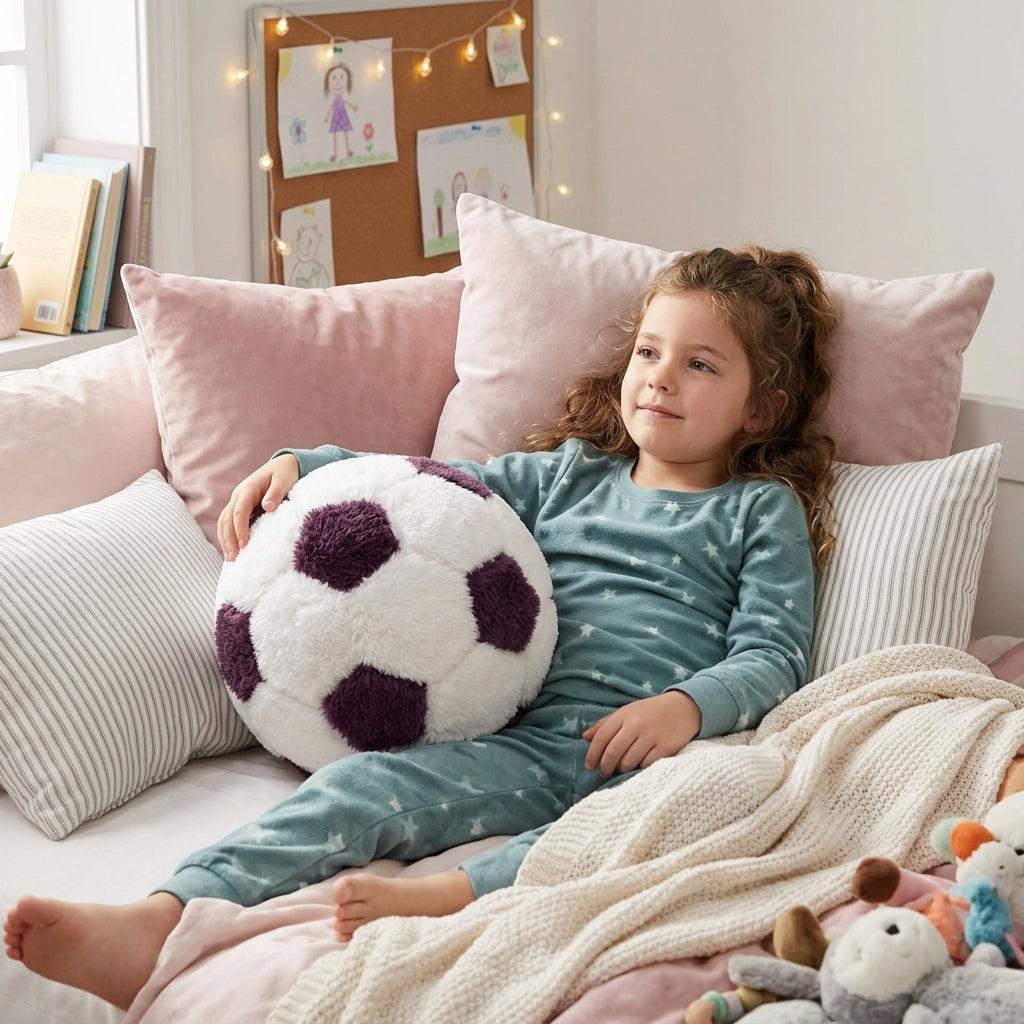 CozyFur Decor Ball (White - Mauve)