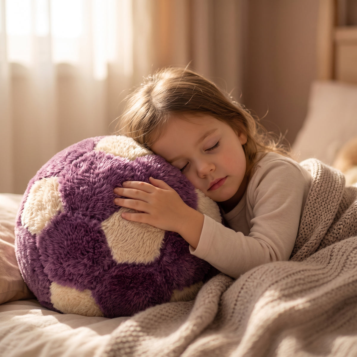 كرة ديكور من CozyFur (موف - كافيه)