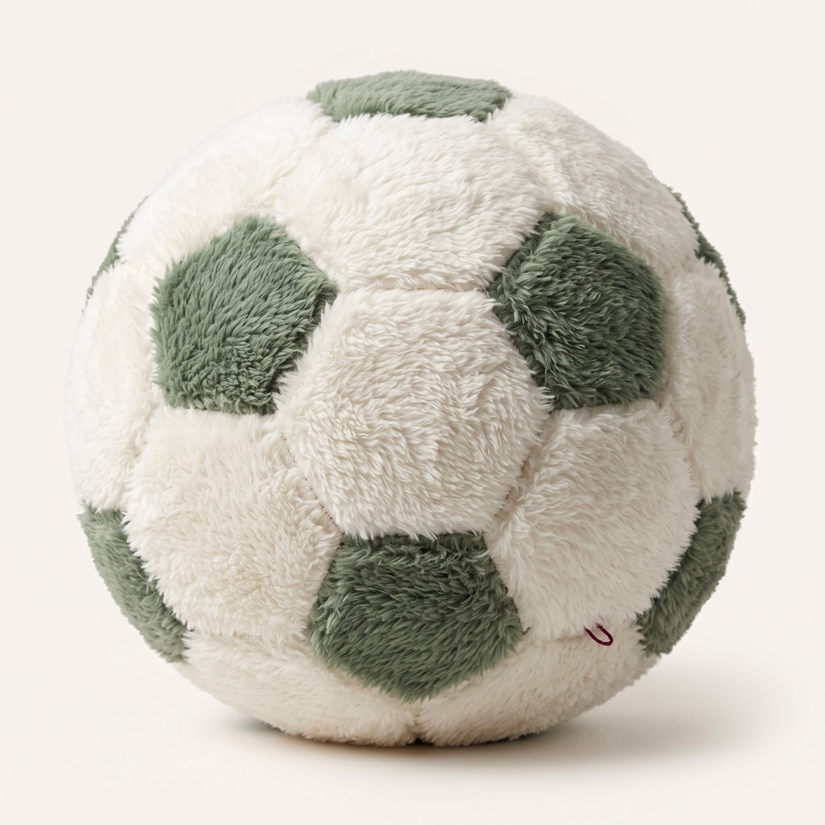 Cozy Fur Decor Ball (White - Light Olive) – hero product photo
