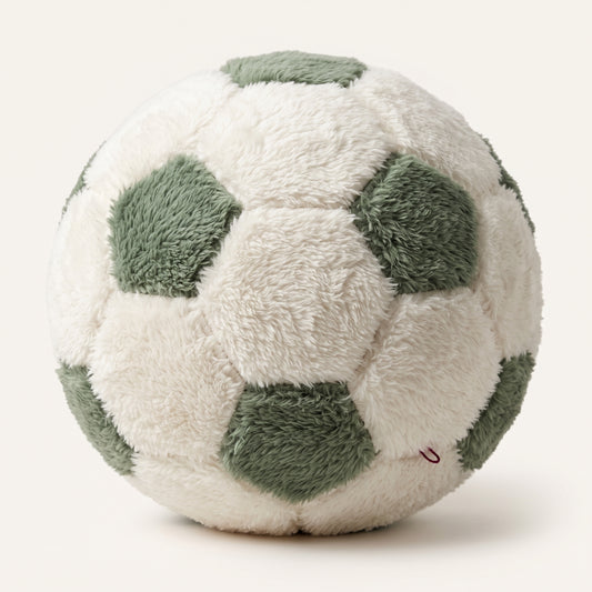 Cozy Fur Decor Ball (White - Light Olive) – hero product photo