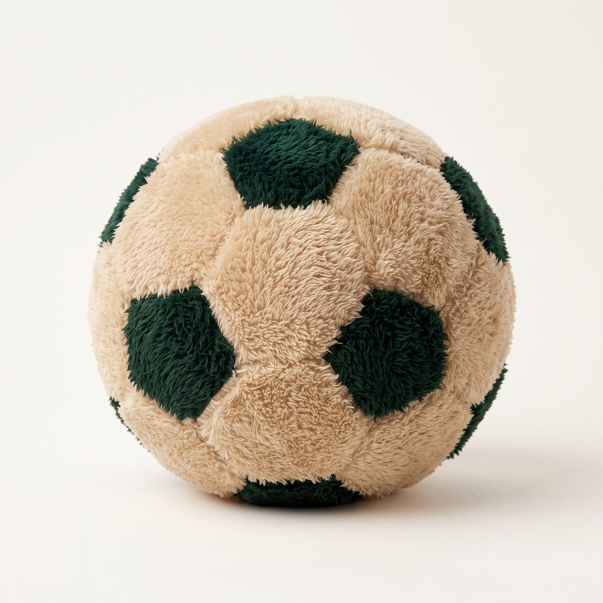 Cozy Fur Decor Ball (Beige - Dark Olive) – hero product photo