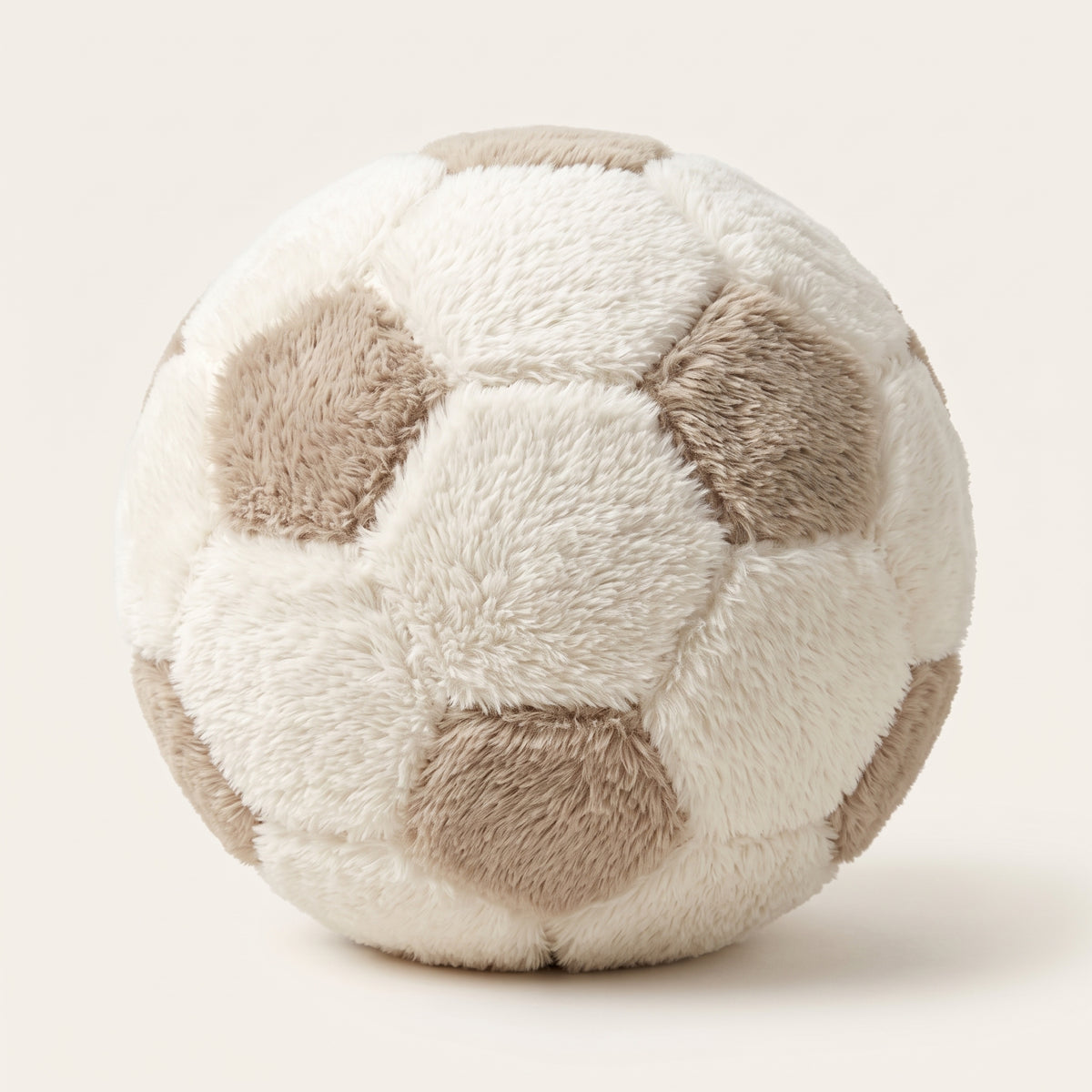 Cozy Fur Decor Ball (White - Beige Cafe) – hero product photo