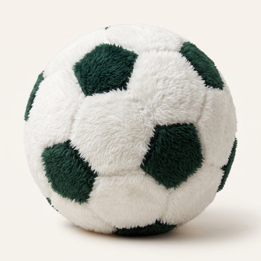 Cozy Fur Decor Ball (White - Dark Olive) – hero product photo