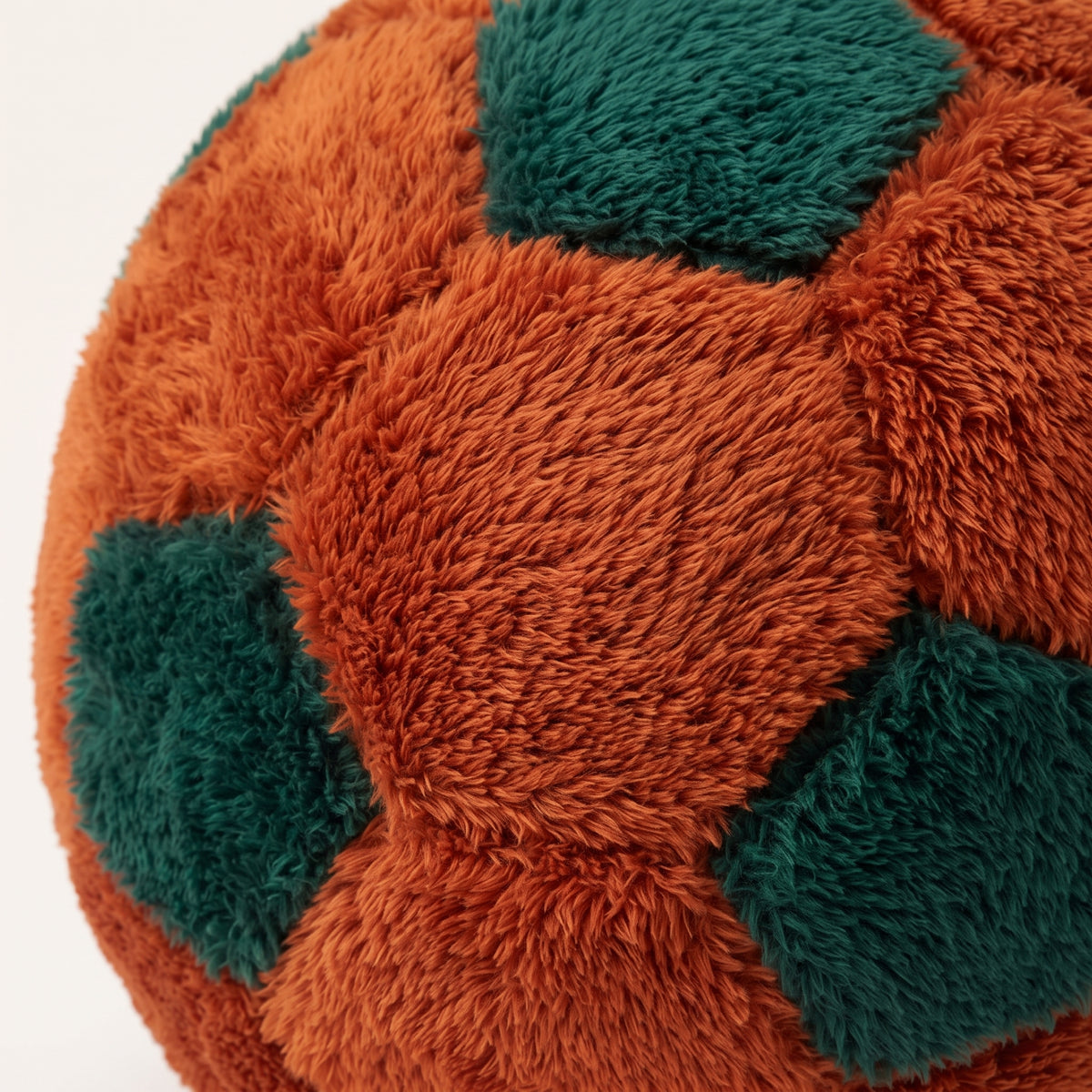 Cozy Fur Decor Ball (Havana - Dark Olive) – plush fur texture detail