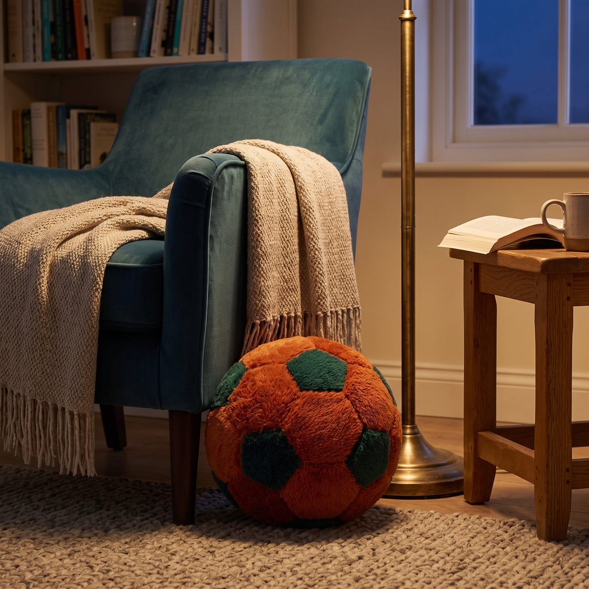 كرة ديكور من CozyFur (هافان - زيتوني داكن)