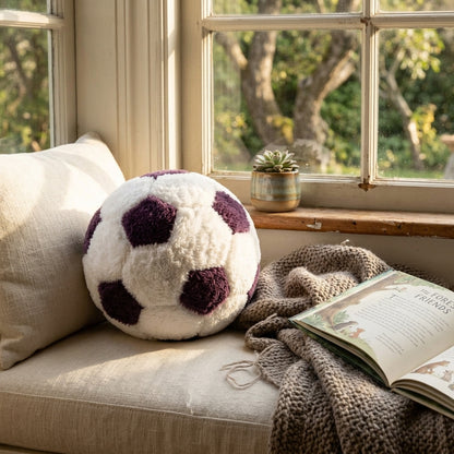 CozyFur Decor Ball (White - Mauve)