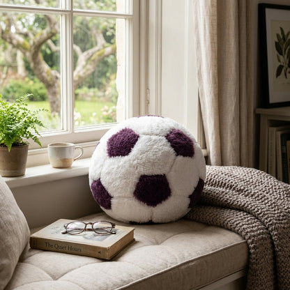 CozyFur Decor Ball (White - Mauve)