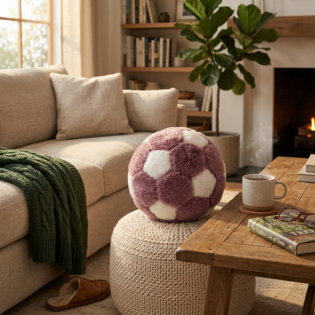 كرة ديكور من CozyFur (كشمير - أبيض)