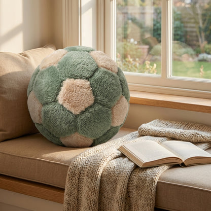 كرة ديكور من CozyFur (زيتوني فاتح - كافيه)