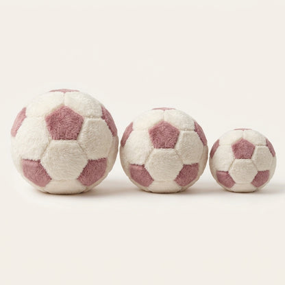 Cozy Fur Decor Ball (White - Cashmere) – three-size comparison