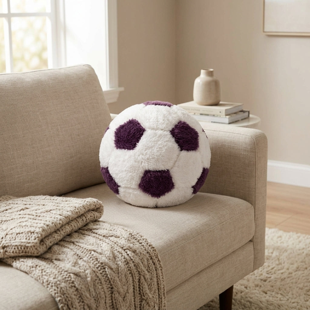 CozyFur Decor Ball (White - Mauve)