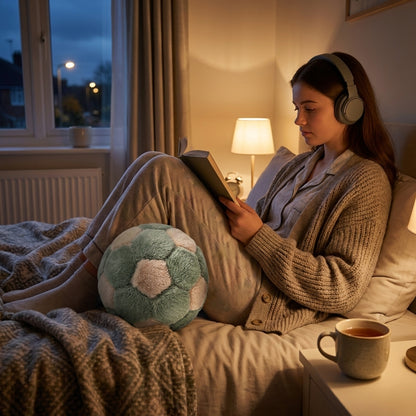 كرة ديكور من CozyFur (زيتوني فاتح - كافيه)