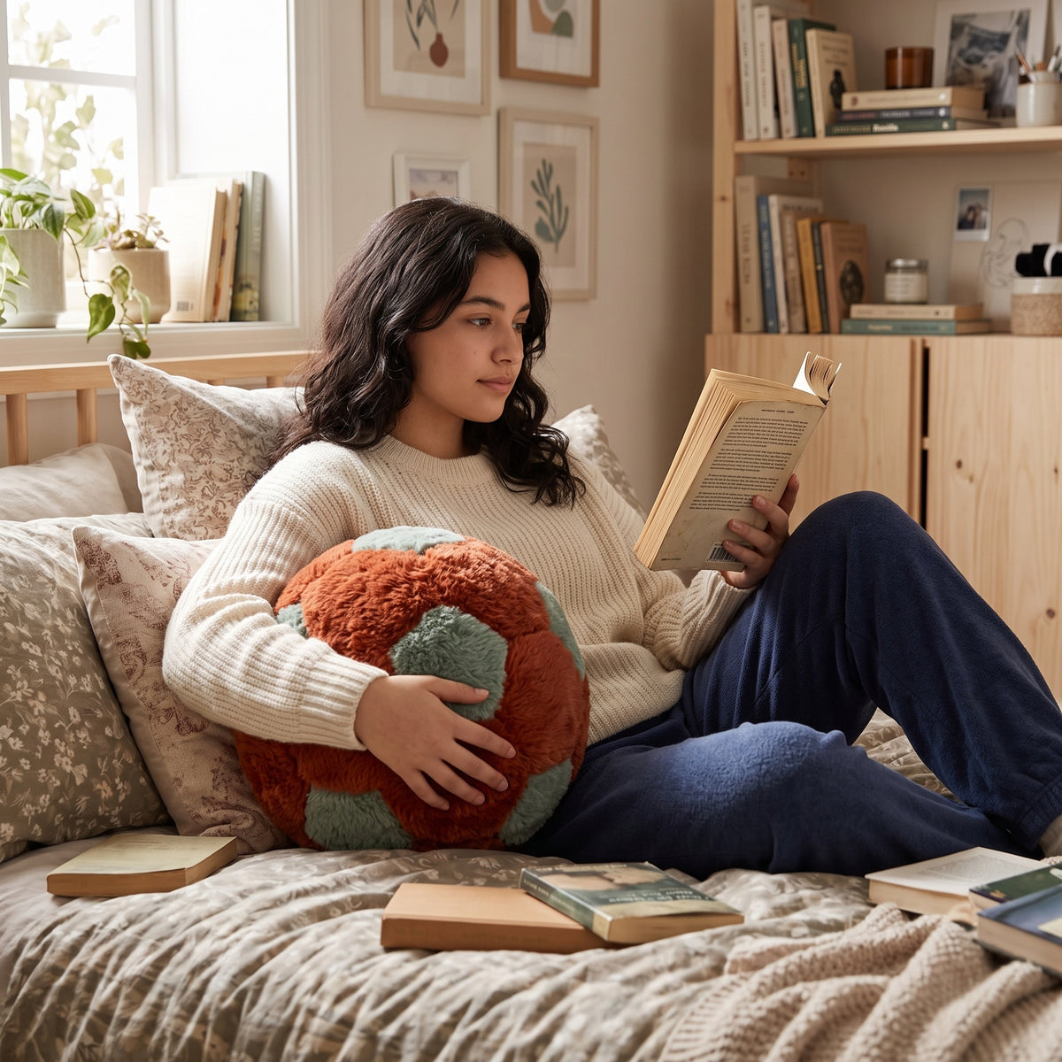 كرة ديكور من CozyFur (هافان - زيتوني فاتح)
