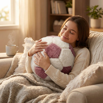 كرة ديكور من CozyFur (أبيض - كشمير)