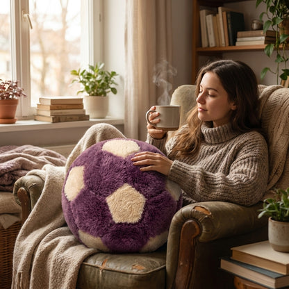 كرة ديكور من CozyFur (موف - كافيه)