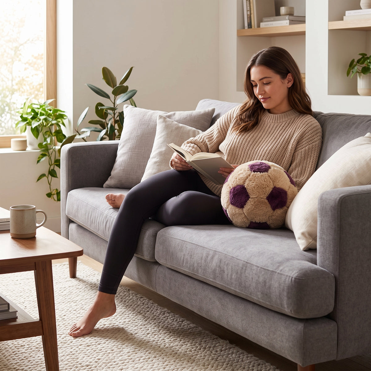 كرة ديكور من CozyFur (كافيه - موف)